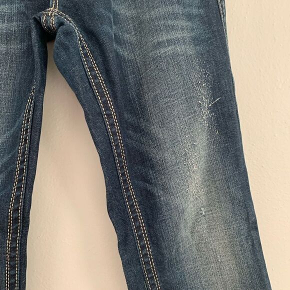 Rock Revival *Gwen Easy Boot* dark wash denim jeans western bling size 27 - Picture 5 of 16